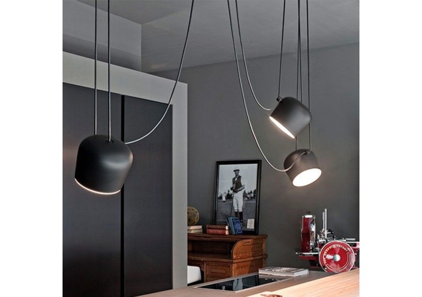 Suspension moderne à 3 lampes "Blus"- E27 - LN6015-N - Barcelona LED