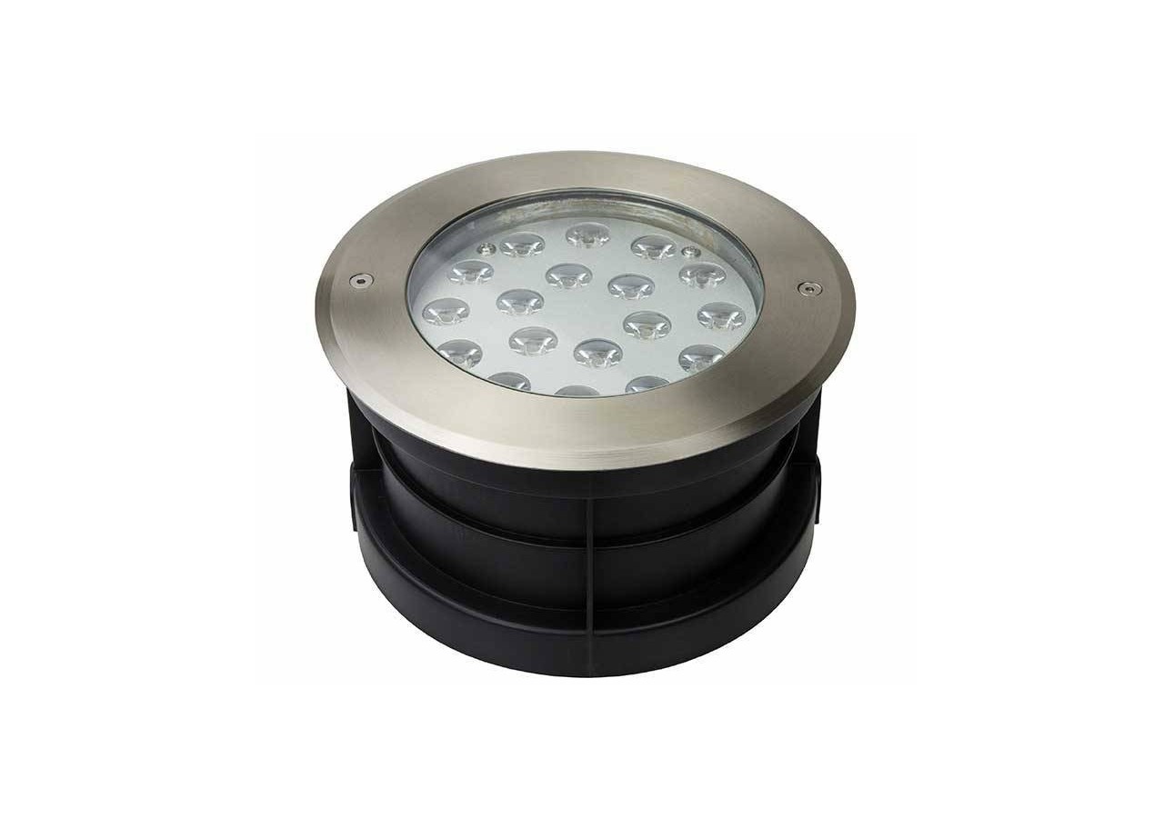 Spot LED extérieur encastrable au sol LED 18W 12V-DC IP67 3000K - BA50016-BC - Barcelona LED