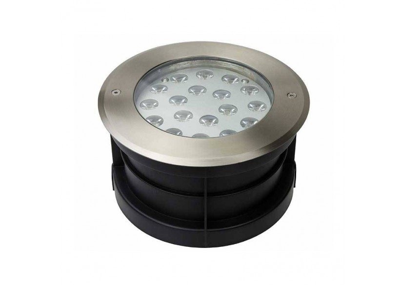Spot LED extérieur encastrable au sol LED 18W 12V-DC IP67 3000K - BA50016-BC - Barcelona LED