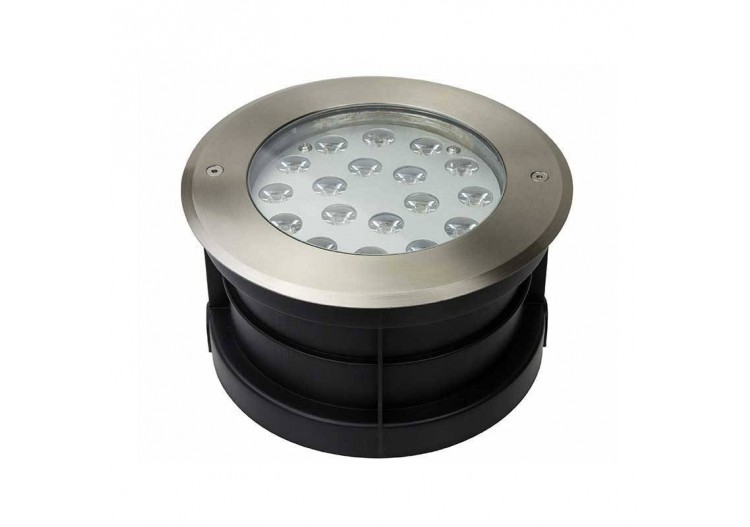 Spot LED encastrable au sol extérieur RGB 18W 12V DC IP67 - BA50016-RGB - Barcelona LED