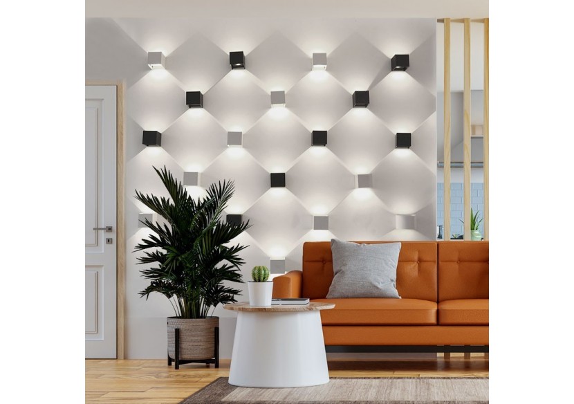 Lot de 8 appliques murales "KURTIN" 6W ouverture lumineuse réglable - K1515-8-N - Barcelona LED