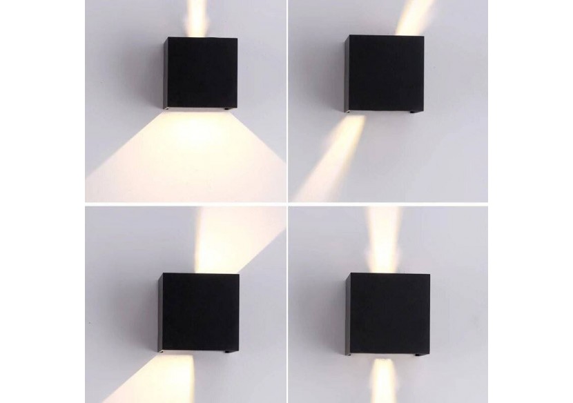 Lot de 8 appliques murales "KURTIN" 6W ouverture lumineuse réglable - K1515-8-N - Barcelona LED