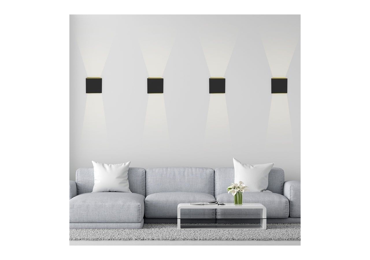 Lot de 2 appliques murales "KURTIN" 6W ouverture lumineuse réglable - K1515-2-N - Barcelona LED