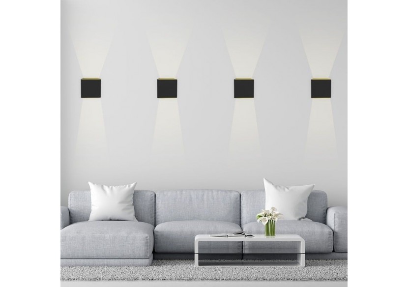 Lot de 2 appliques murales "KURTIN" 6W ouverture lumineuse réglable - K1515-2-N - Barcelona LED