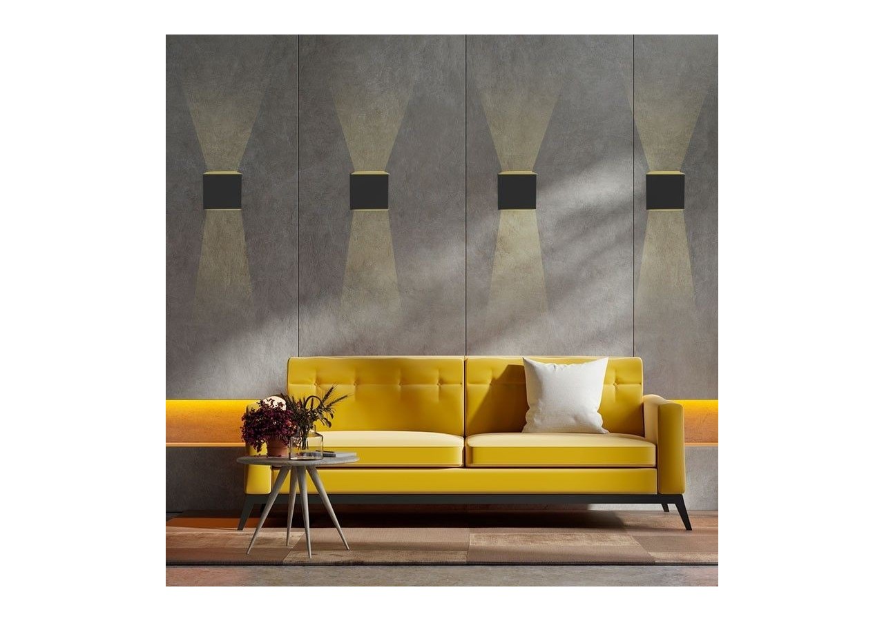 Lot de 2 appliques murales "KURTIN" 6W ouverture lumineuse réglable - K1515-2-N - Barcelona LED