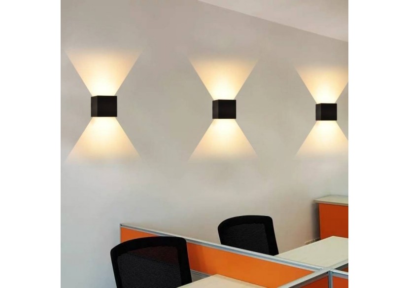 Lot de 2 appliques murales "KURTIN" 6W ouverture lumineuse réglable - K1515-2-N - Barcelona LED