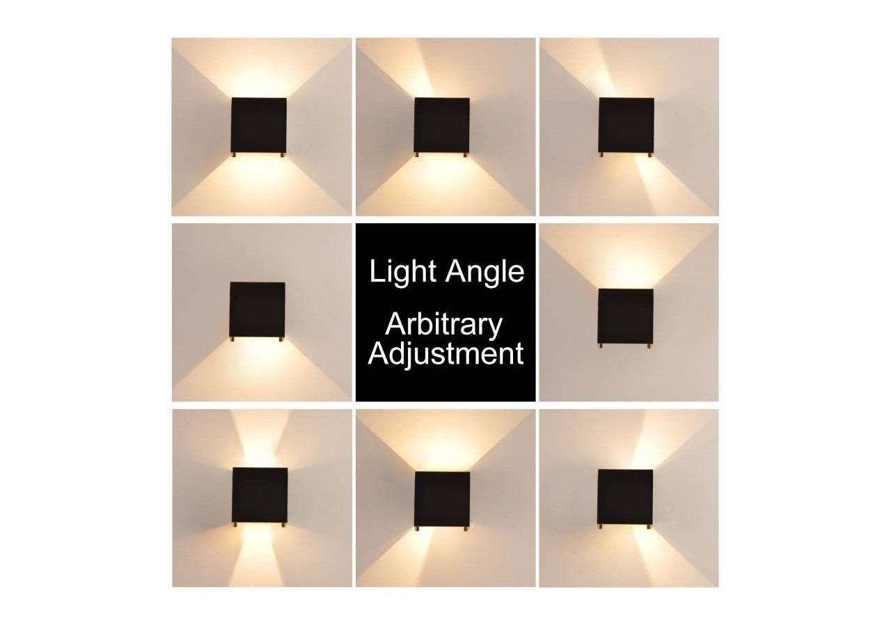 Lot de 2 appliques murales "KURTIN" 6W ouverture lumineuse réglable - K1515-2-N - Barcelona LED