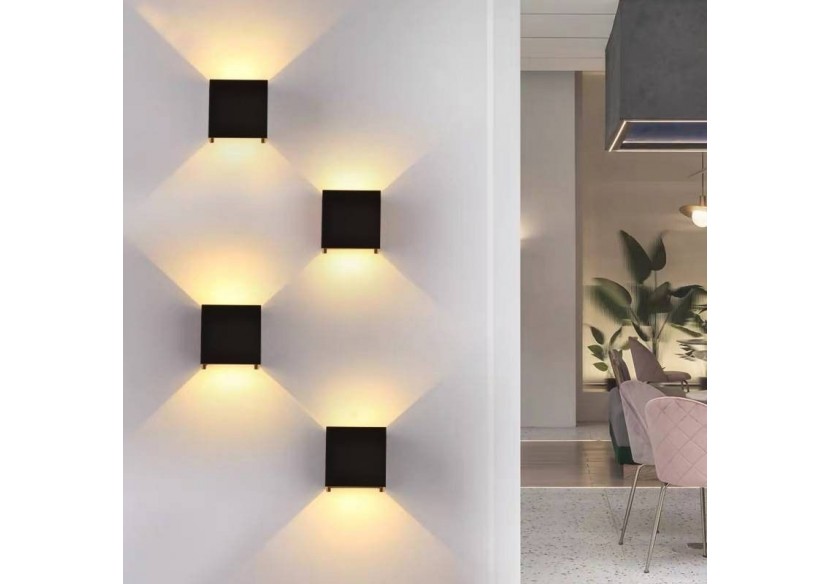 Lot de 2 appliques murales "KURTIN" 6W ouverture lumineuse réglable - K1515-2-N - Barcelona LED