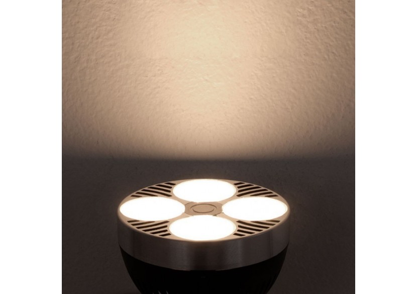 Kit projecteur "CINEMA" orientable pour rail avec ampoule LED PAR30 E27 - K233-BN - Barcelona LED