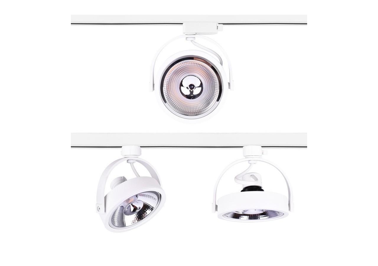 Projecteur LED sur rail monophasé AR111 GU10 - B00582-B - Barcelona LED