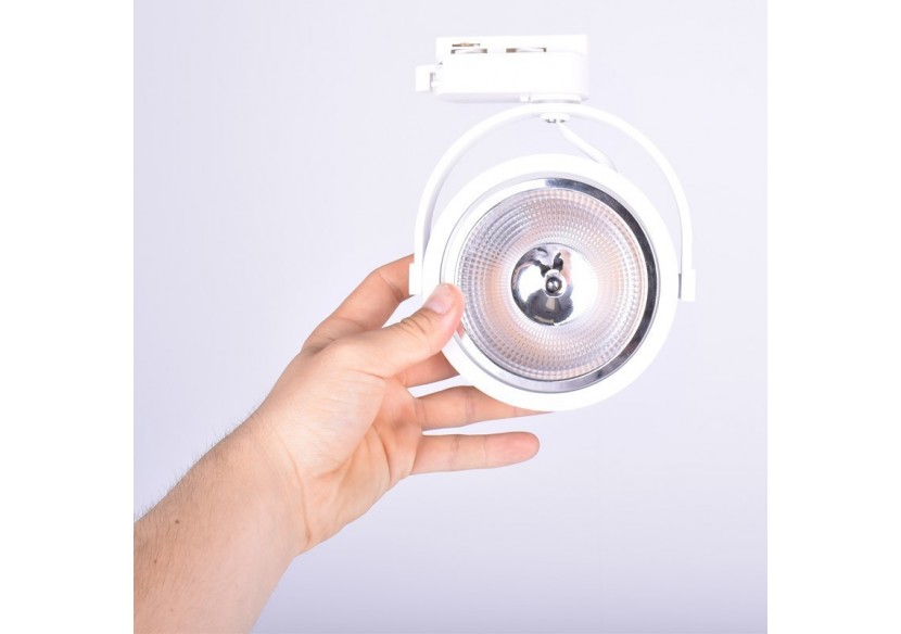 Projecteur LED sur rail monophasé AR111 GU10 - B00582-B - Barcelona LED