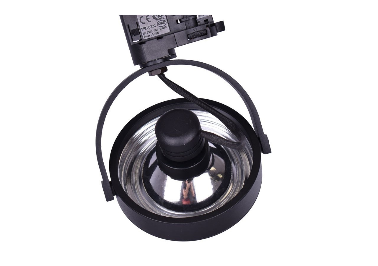 Pack Spot LED rail triphasé + Ampoule LED AR111 GU10 - K00581-N-BC - Barcelona LED