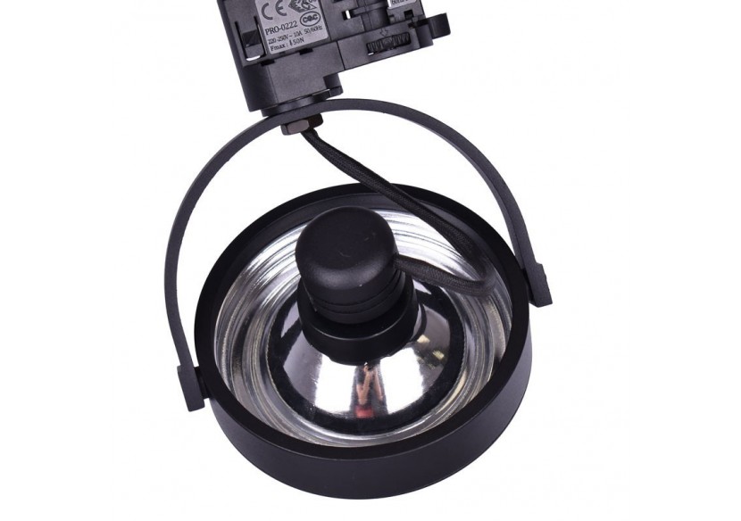 Pack Spot LED rail triphasé + Ampoule LED AR111 GU10 - K00581-N-BC - Barcelona LED