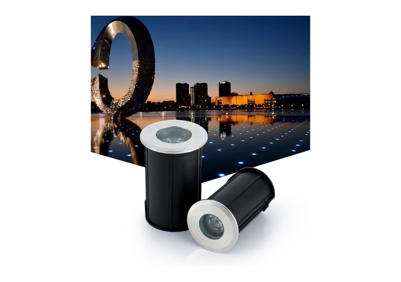 Spot LED encastrable au sol 1,5W 12V-DC IP67 3000K - BA50011-BC - Barcelona LED