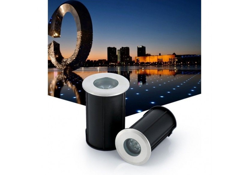 Spot LED encastrable au sol 1,5W 12V-DC IP67 3000K - BA50011-BC - Barcelona LED