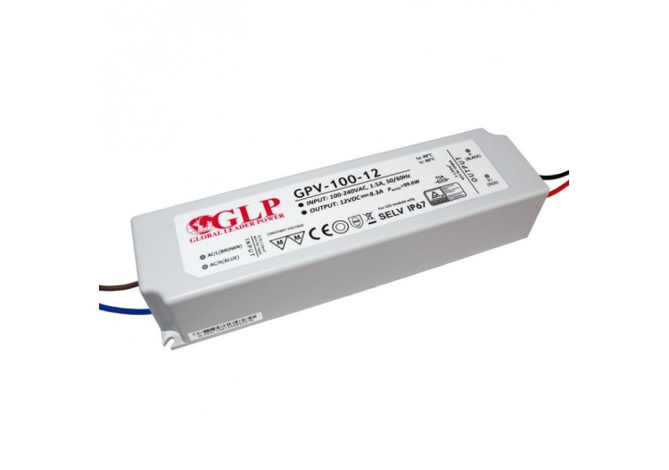 Alimentation LED étanche 12V DC-100W- IP67-GLP - GPV-100-12 - Barcelona LED