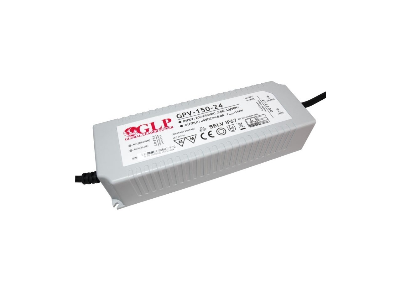 Alimentation LED étanche 24V DC-150W- IP67-GLP - GPV-150-24 - Barcelona LED