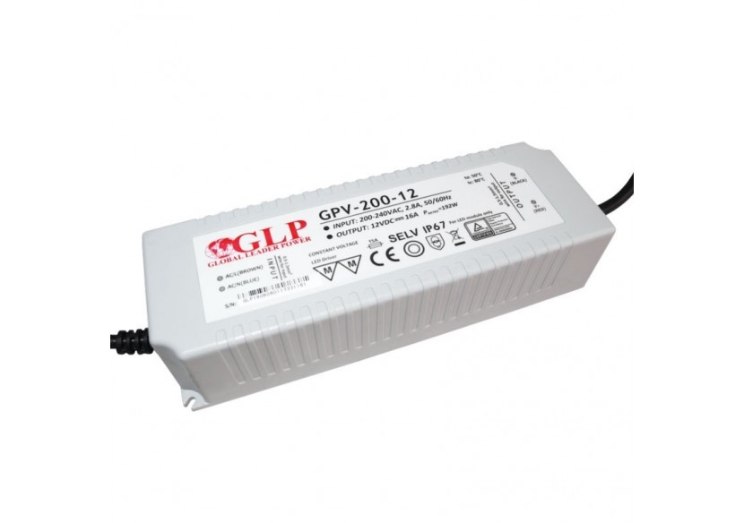 Alimentation LED étanche 12V DC-200W- IP67-GLP - GPV-200-12 - Barcelona LED