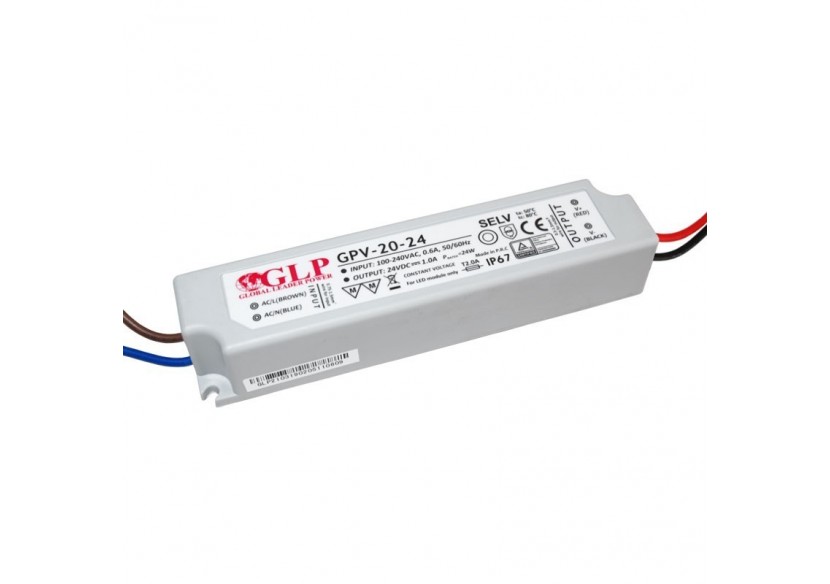 Alimentation LED étanche 24V DC-20W- IP67-GLP - GPV-20-24 - Barcelona LED