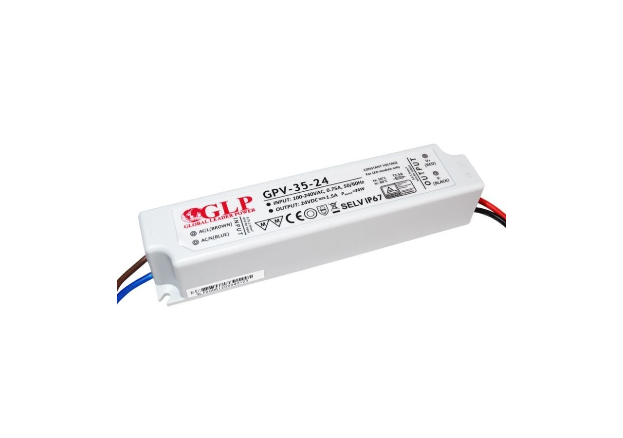 Alimentation LED étanche24V DC-35W- IP67-GLP - GPV-35-24 - Barcelona LED