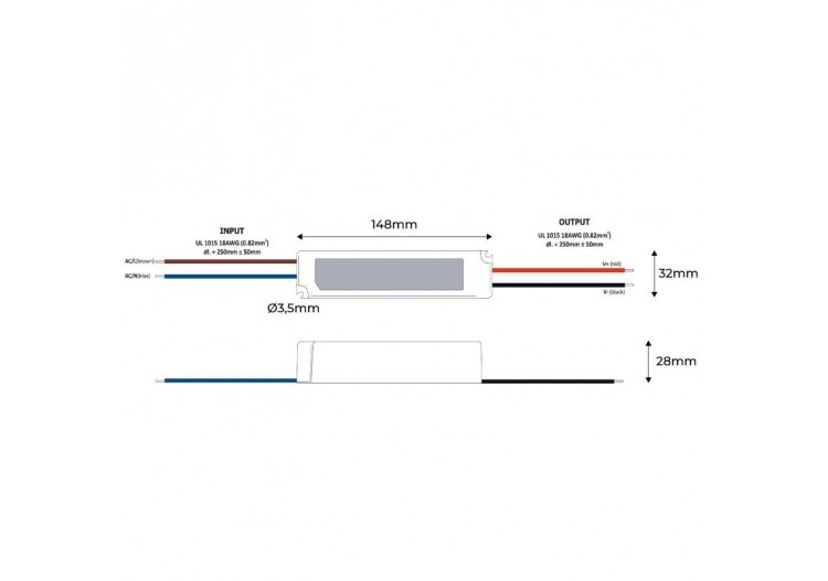 Alimentation LED étanche24V DC-35W- IP67-GLP - GPV-35-24 - Barcelona LED 2