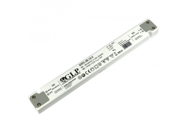 Alimentation LED extra plate 30W 12V-GPL - GTPC-30-12-S - Barcelona LED