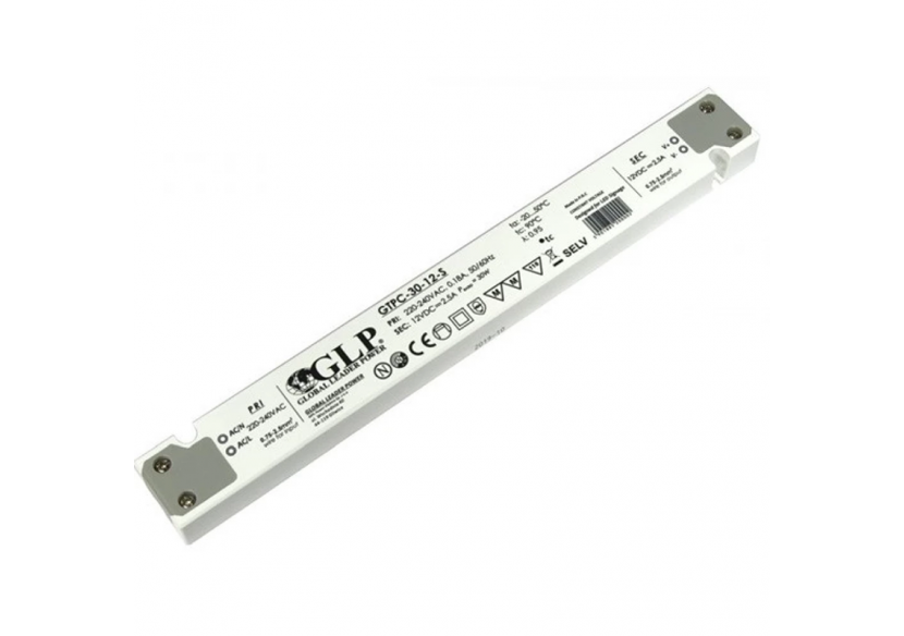 Alimentation LED extra plate 30W 12V-GPL - GTPC-30-12-S - Barcelona LED