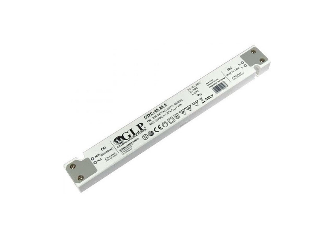 Alimentation LED extra plate 45W 24V-GLP - GTPC-45-24-S - Barcelona LED