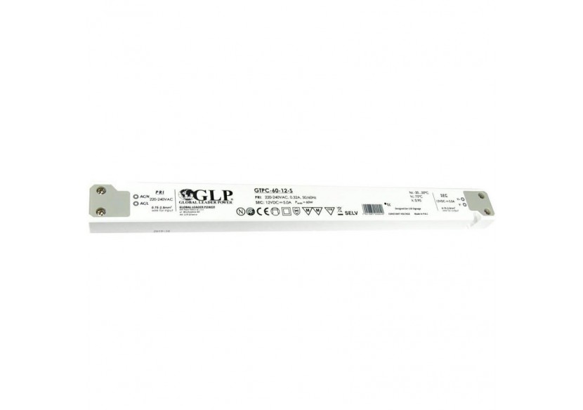 Alimentation LED extra plate 60W 12V-GLP - GTPC-60-12-S - Barcelona LED