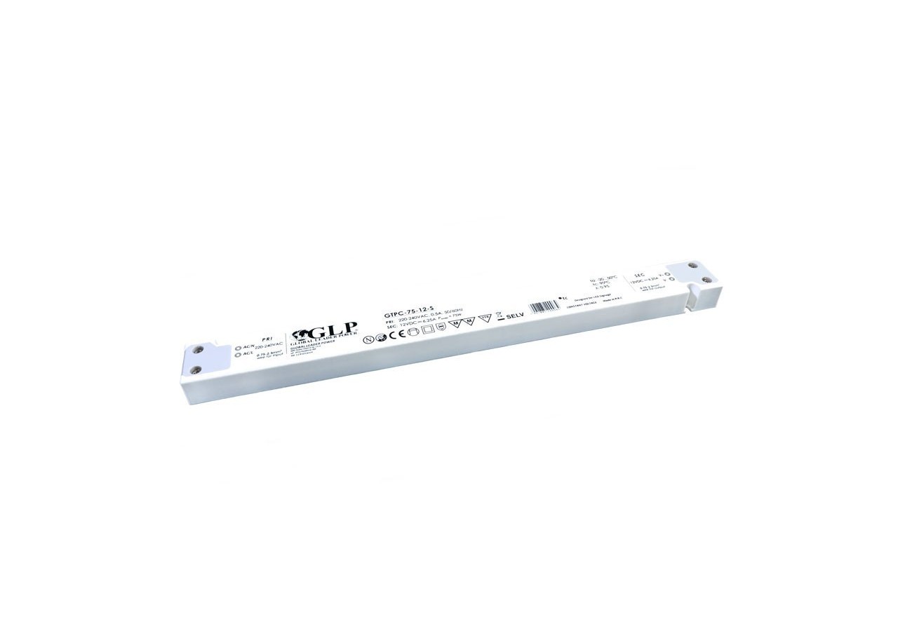 Alimentation LED extra plate 75W 12V-GLP - GTPC-75-12-S - Barcelona LED