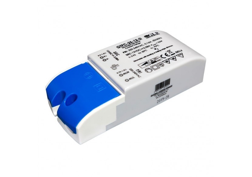 Alimentation LED dimmable Triac 25W 12V-GLP - GTPC-25-12-D - Barcelona LED