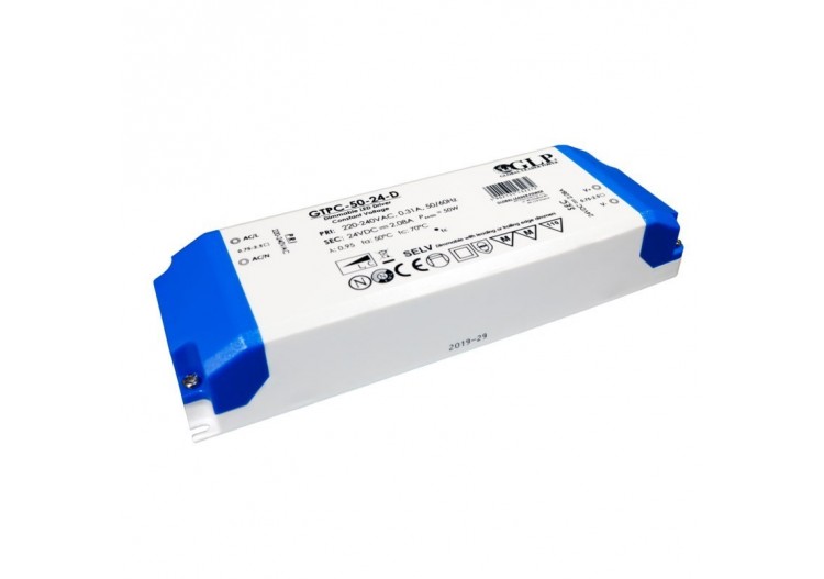 Alimentation LED Triac 50W 24V dimmable à tension constante - GTPC-50-24-D - Barcelona LED