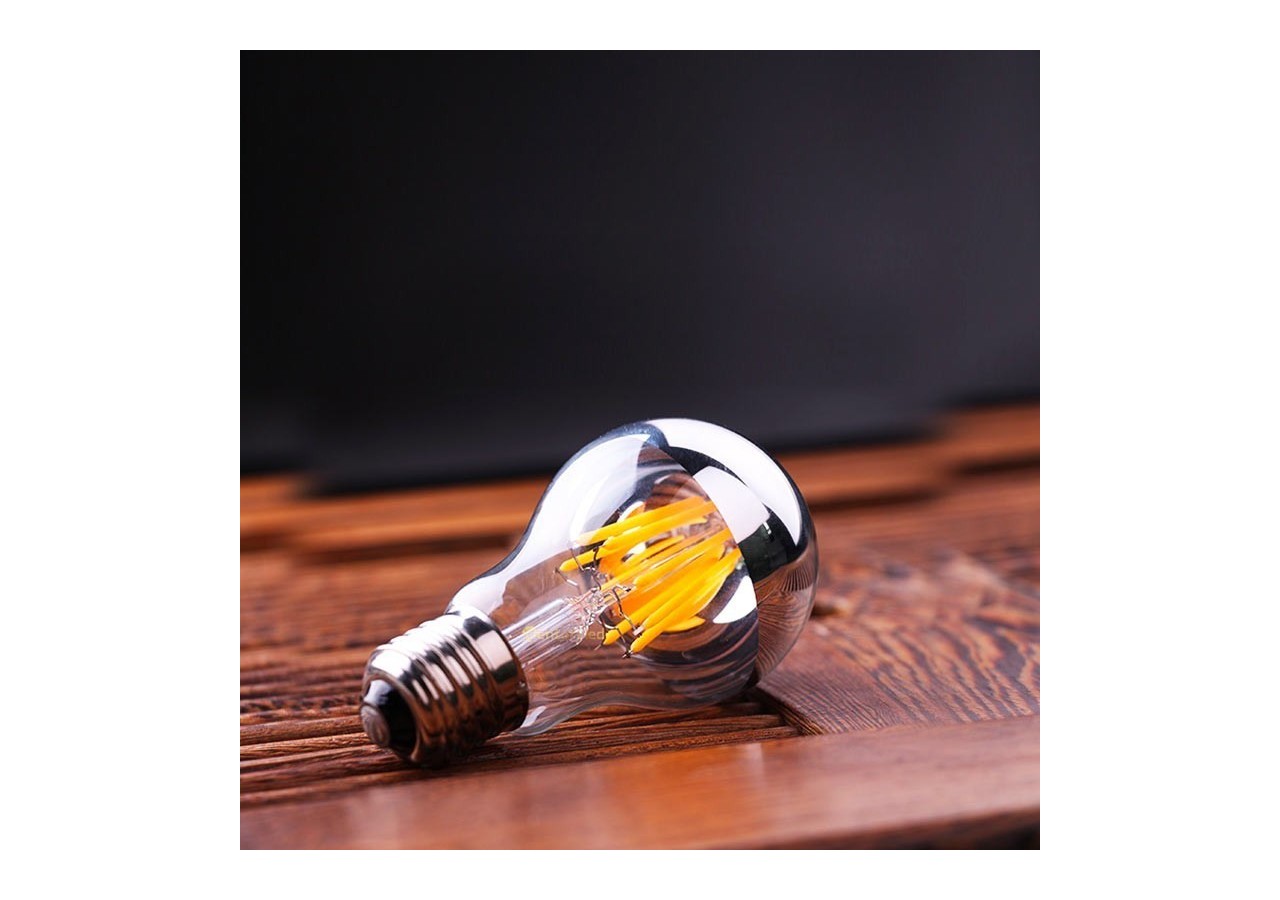 Ampoule LED effet miroir argenté E27 6W - BFE1-A60E27-BC - Barcelona LED