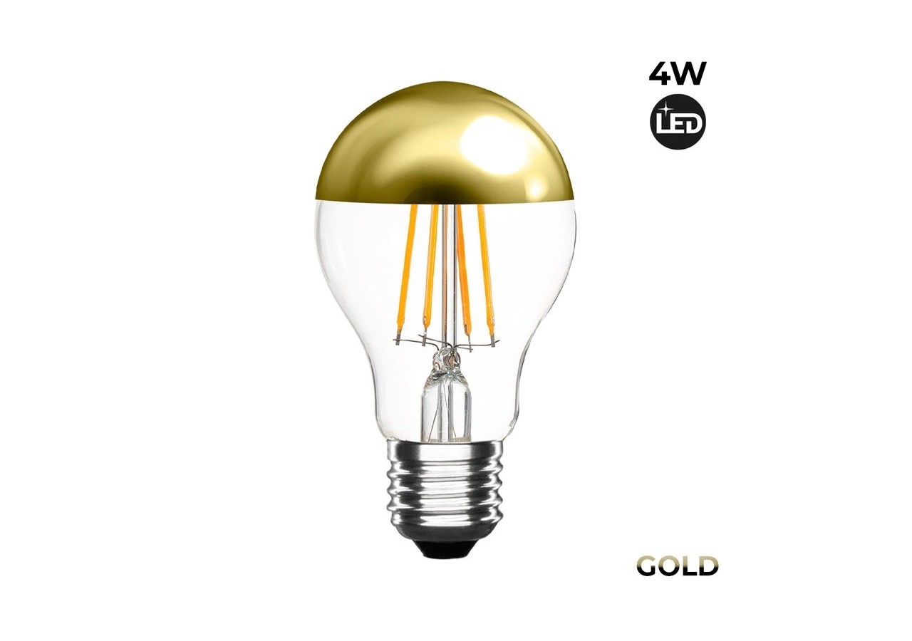 Ampoule LED E27 effet miroir doré-4W - ILAR-00737 - Barcelona LED