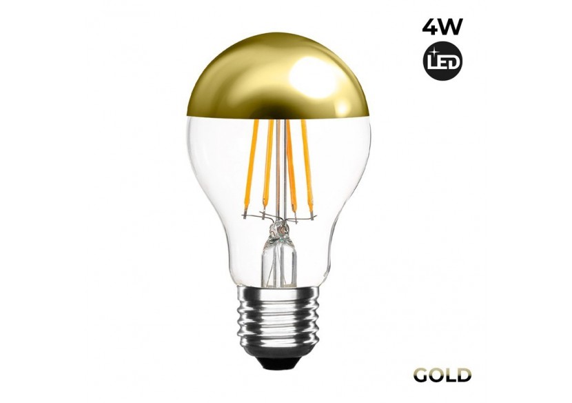 Ampoule LED E27 effet miroir doré-4W - ILAR-00737 - Barcelona LED