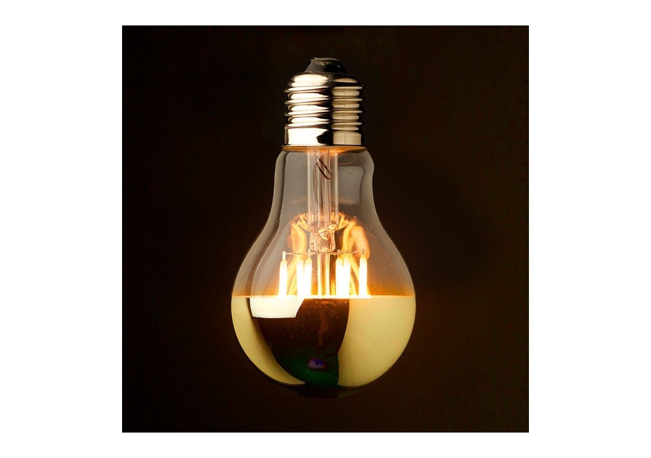 Ampoule LED E27 effet miroir doré-4W - ILAR-00737 - Barcelona LED