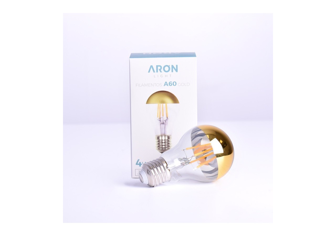 Ampoule LED E27 effet miroir doré-4W - ILAR-00737 - Barcelona LED