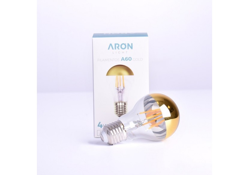 Ampoule LED E27 effet miroir doré-4W - ILAR-00737 - Barcelona LED