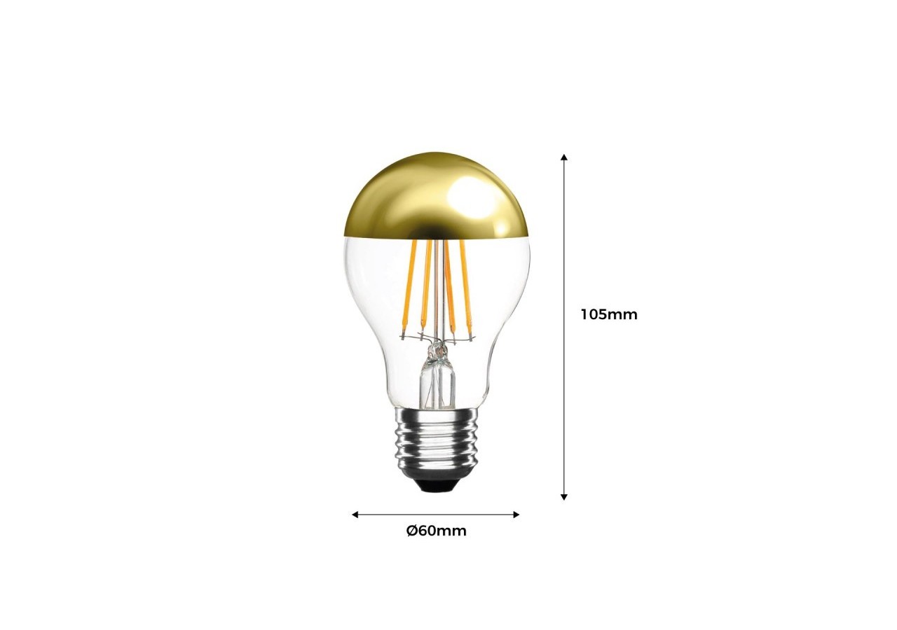 Ampoule LED E27 effet miroir doré-4W - ILAR-00737 - Barcelona LED
