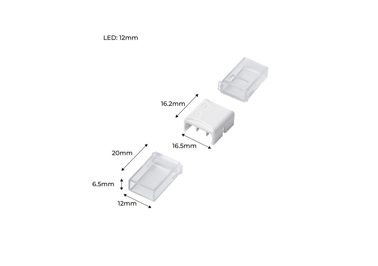 Connecteur étanche pour ruban LED 10mm-ruban à ruban-IP68 - SDN10BB-2 - Barcelona LED