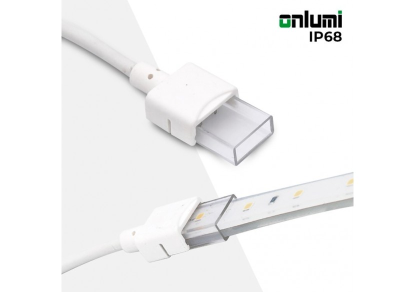 Connecteur initial étanche pour ruban LED 10mm-2 pins-IP68 - SDN10XB-2W200 - Barcelona LED