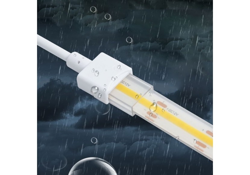 Connecteur initial étanche pour ruban LED 10mm-2 pins-IP68 - SDN10XB-2W200 - Barcelona LED