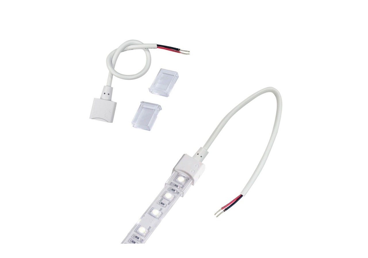 Connecteur initial étanche pour ruban LED 10mm-2 pins-IP68 - SDN10XB-2W200 - Barcelona LED
