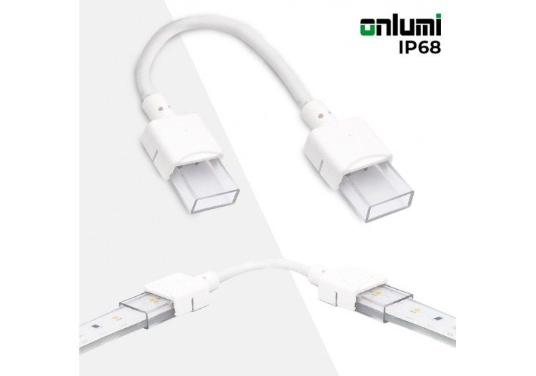 Connecteur étanche pour ruban LED avec câble-2 pins-ruban de 10 mm-IP68 - SDN10BXB-2W80 - Barcelona LED