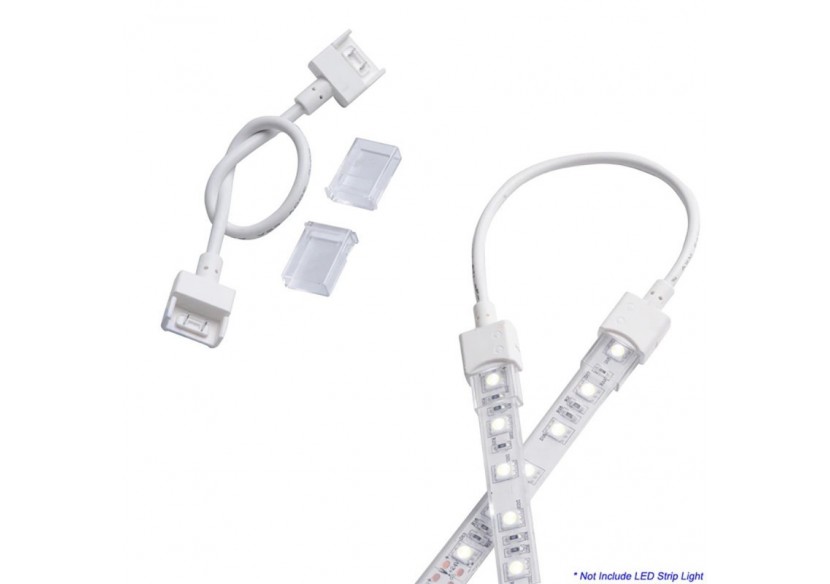 Connecteur étanche pour ruban LED avec câble-2 pins-ruban de 10 mm-IP68 - SDN10BXB-2W80 - Barcelona LED