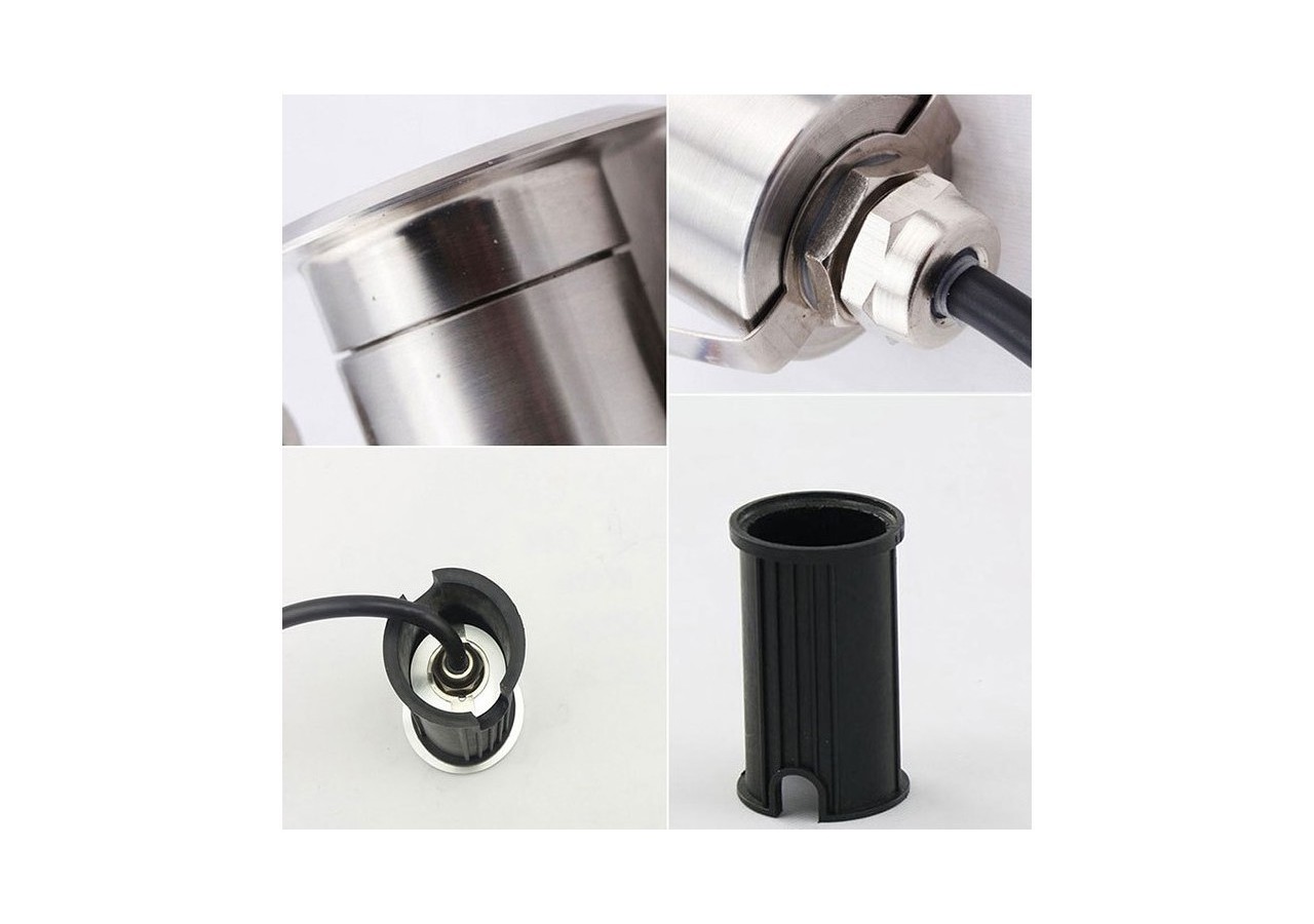 Spot LED RGB encastrable au sol RGB 3W 12V-DC IP67 - BA50011-RGB - Barcelona LED