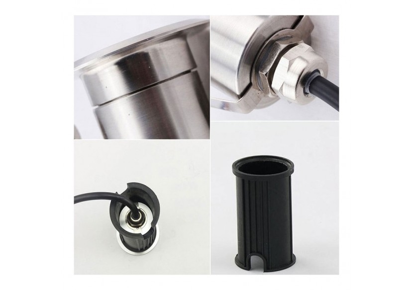 Spot LED RGB encastrable au sol RGB 3W 12V-DC IP67 - BA50011-RGB - Barcelona LED