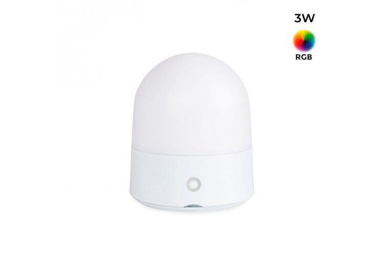 Lampe veilleuse LED RGB portable "COMPI"-Tactile-3W-IP44 - MU1003 - Barcelona LED