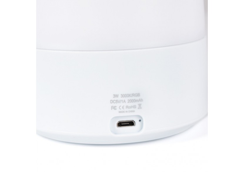 Lampe veilleuse LED RGB portable "COMPI"-Tactile-3W-IP44 - MU1003 - Barcelona LED