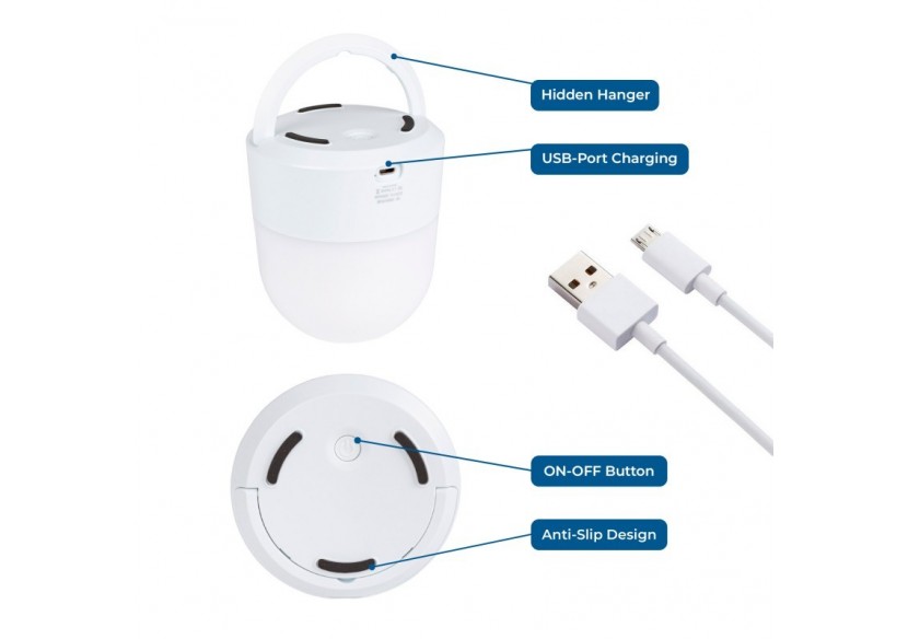 Lampe veilleuse LED RGB portable "COMPI"-Tactile-3W-IP44 - MU1003 - Barcelona LED